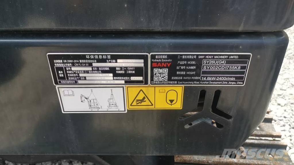 Sany SY26U Mini excavators < 7t (Mini diggers)