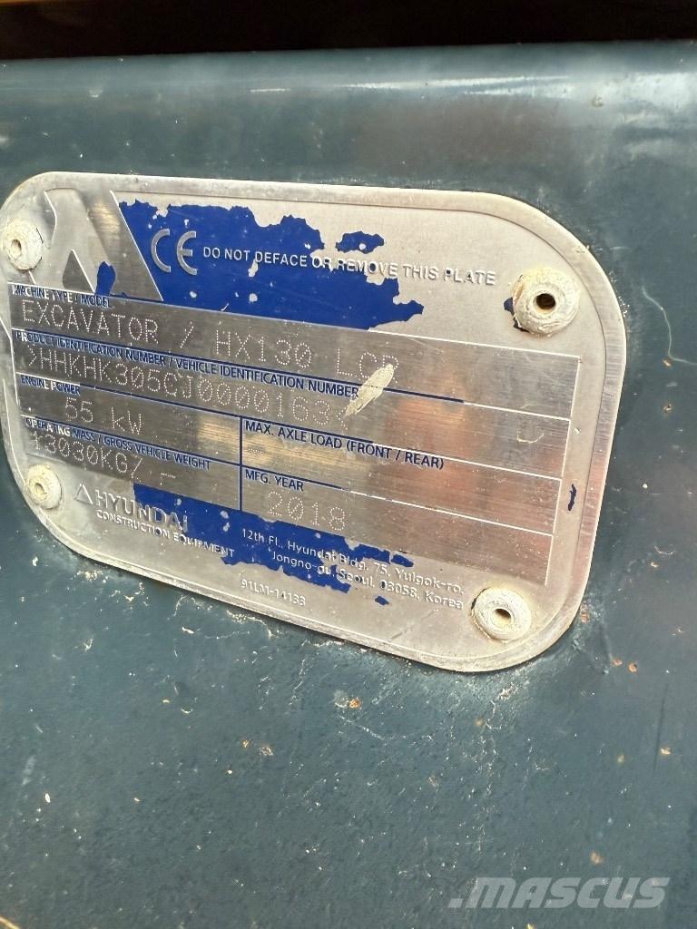 Hyundai HX 130 LCR Crawler excavators