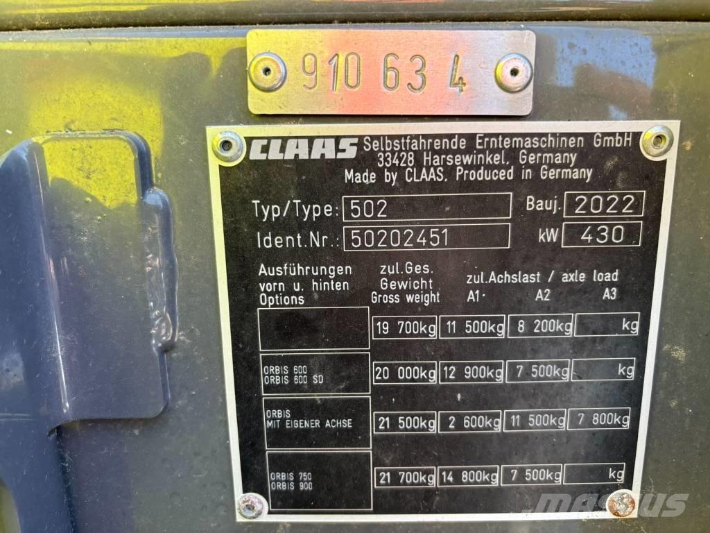 CLAAS Jaguar 950 4WD Self-propelled foragers