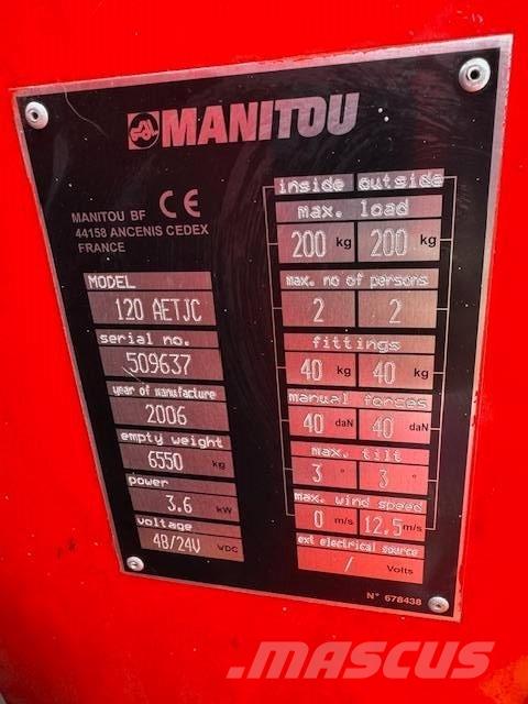 Manitou 120 AET JC Articulated boom lifts
