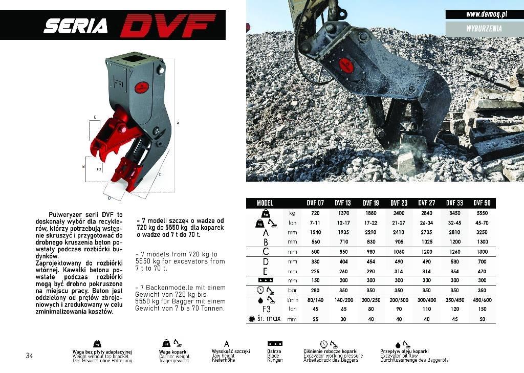  DEMOQ DVF23 Pulveriser (Demolition Crusher ) 