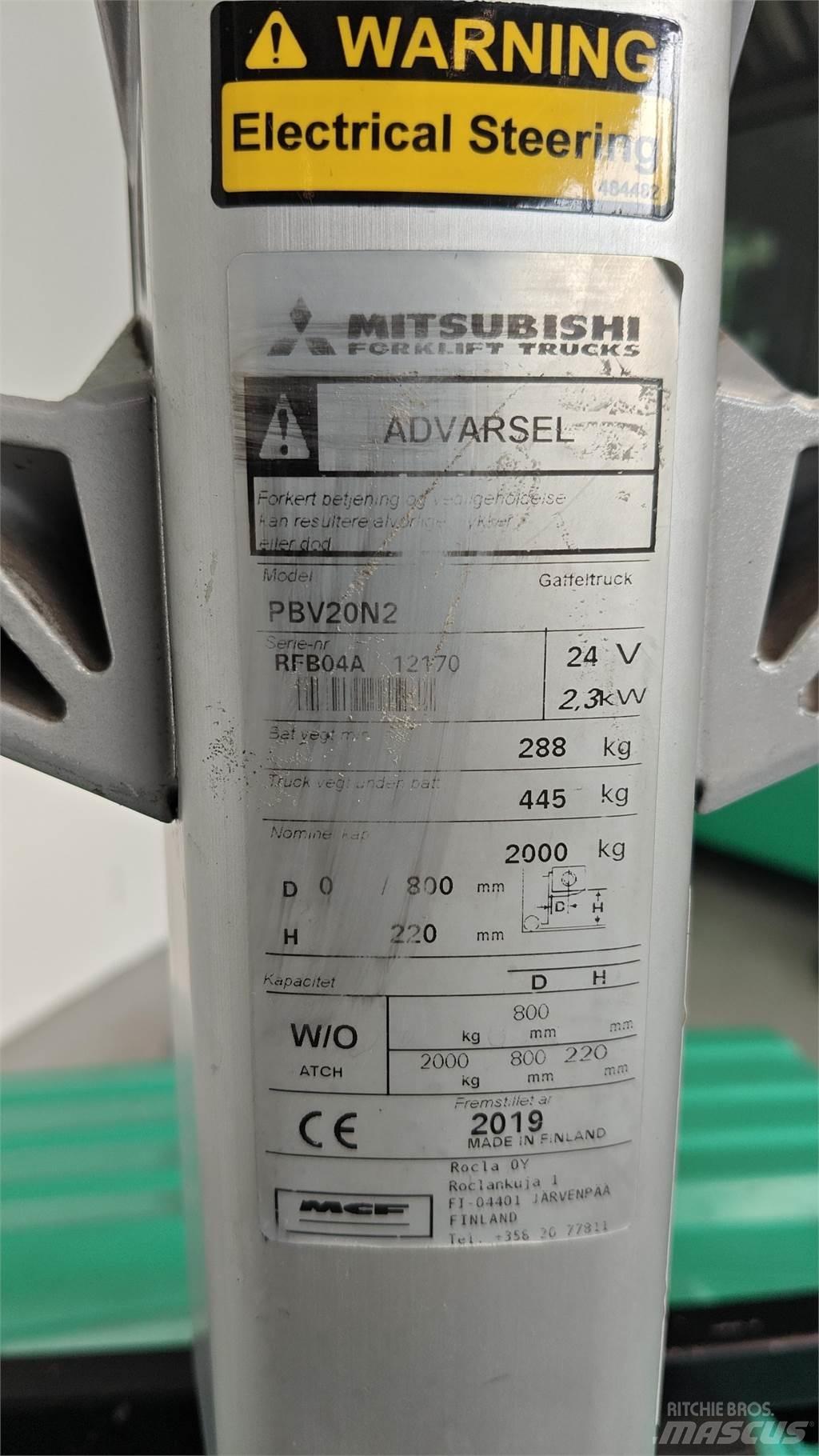 Mitsubishi PBV20N2 Forklift trucks - others