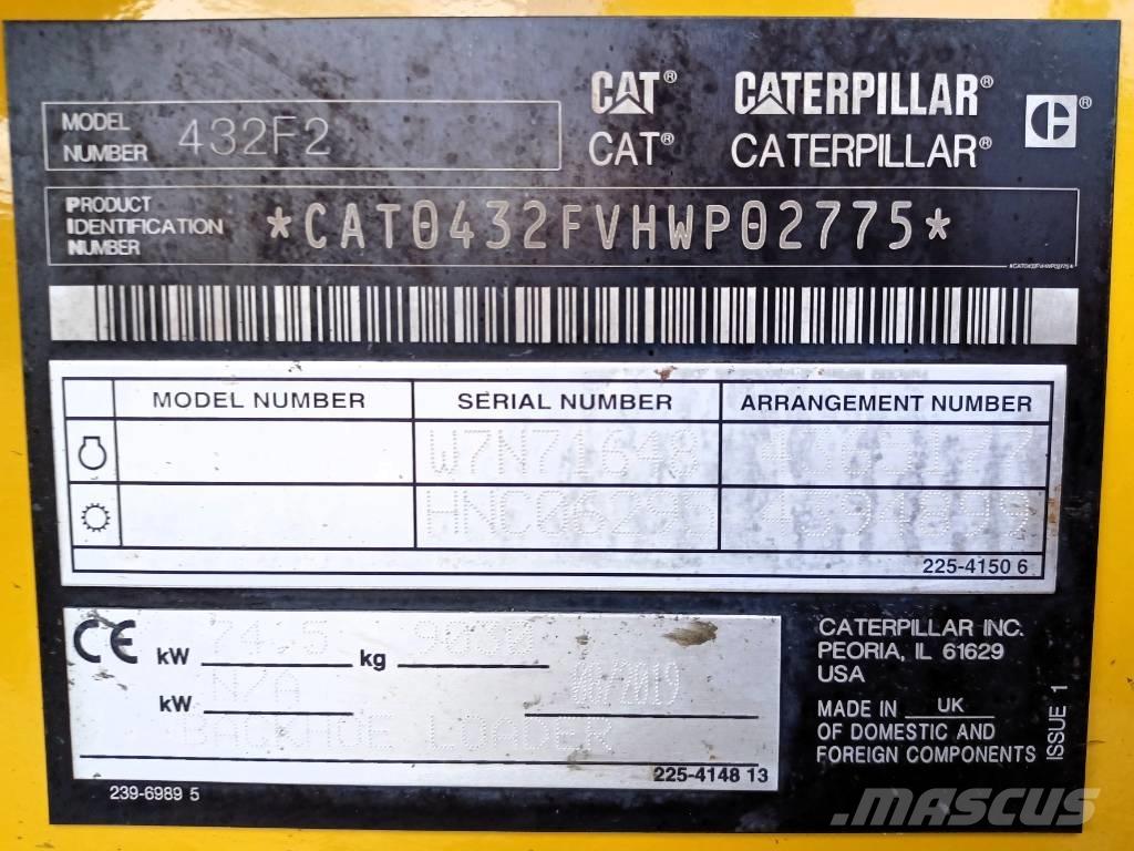 CAT 432 F Backhoe loaders