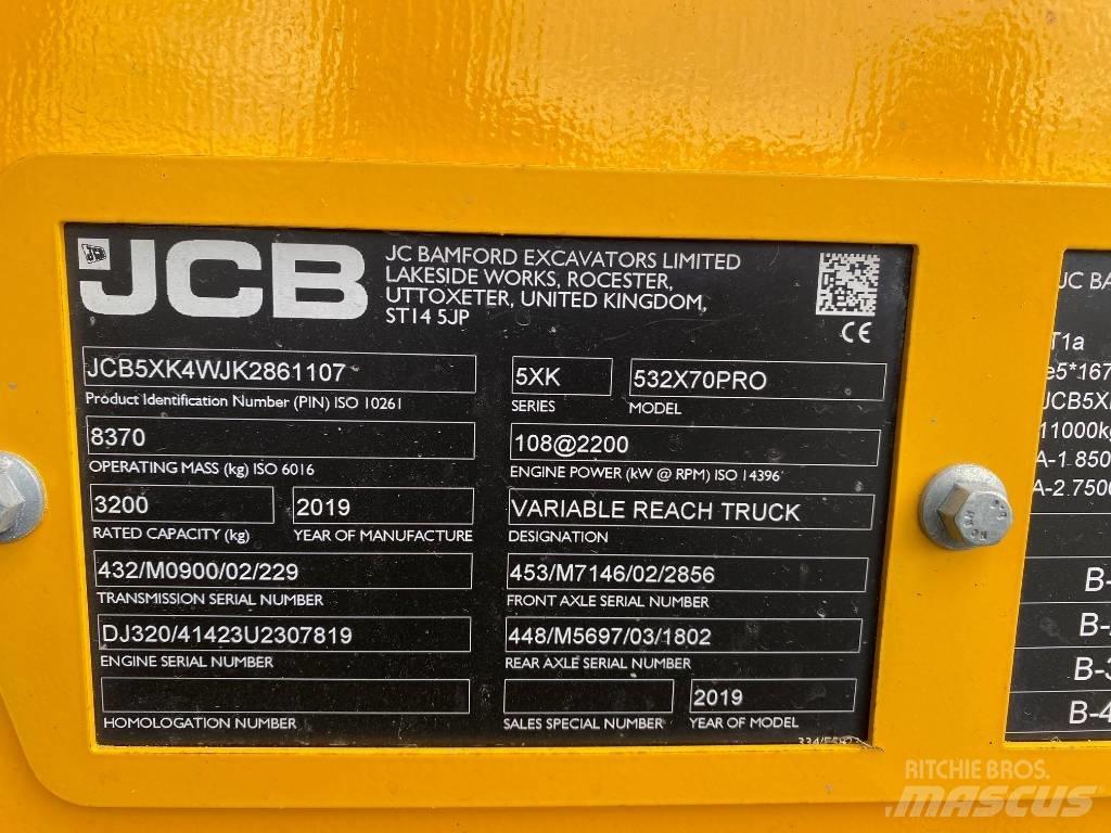 JCB 532-70 AGRI PRO Telehandlers for agriculture