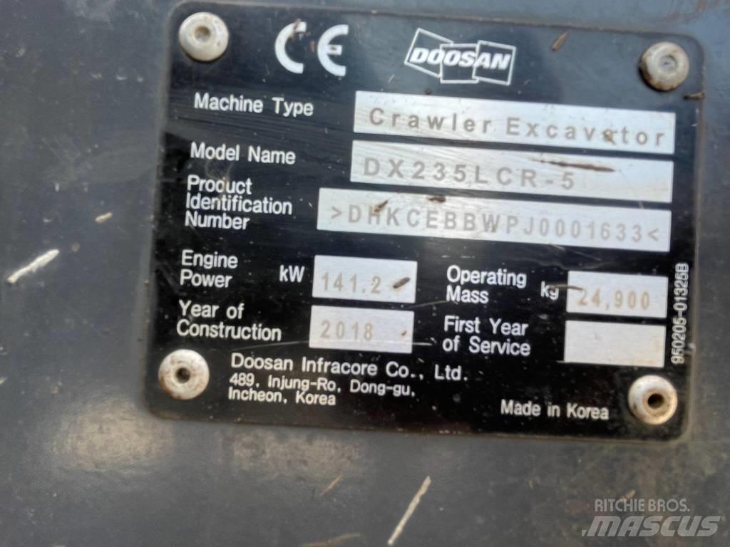 Doosan DX 235 LCR-5 Crawler excavators