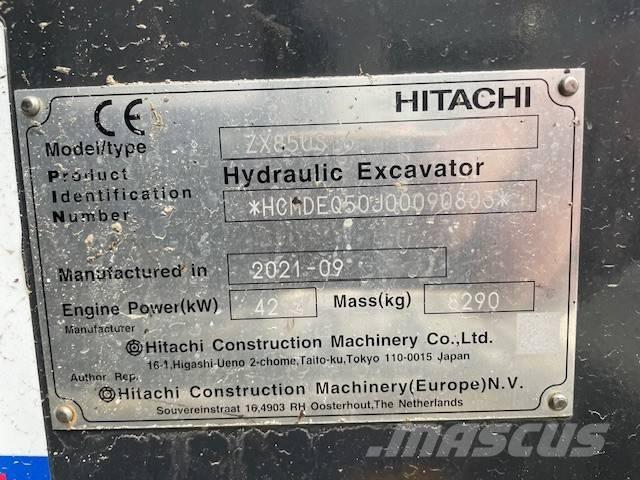 Hitachi ZX 85 US-6 Midi excavators  7t - 12t