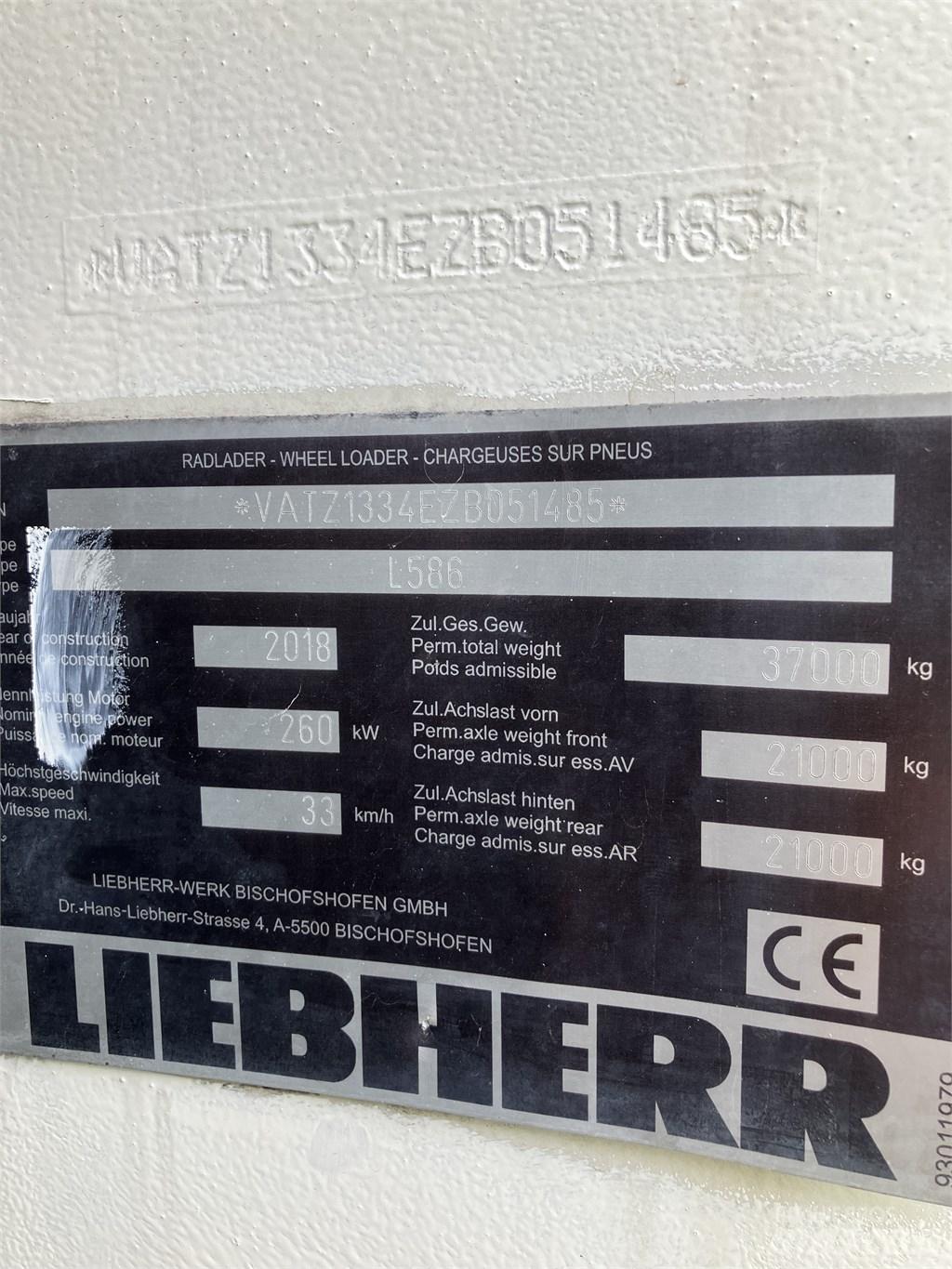 Liebherr L586 Xpower Wheel loaders