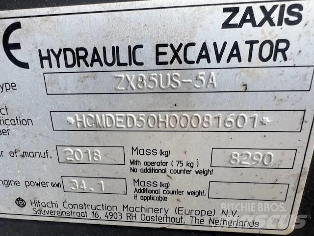 Hitachi ZX85US-5A Midi excavators  7t - 12t