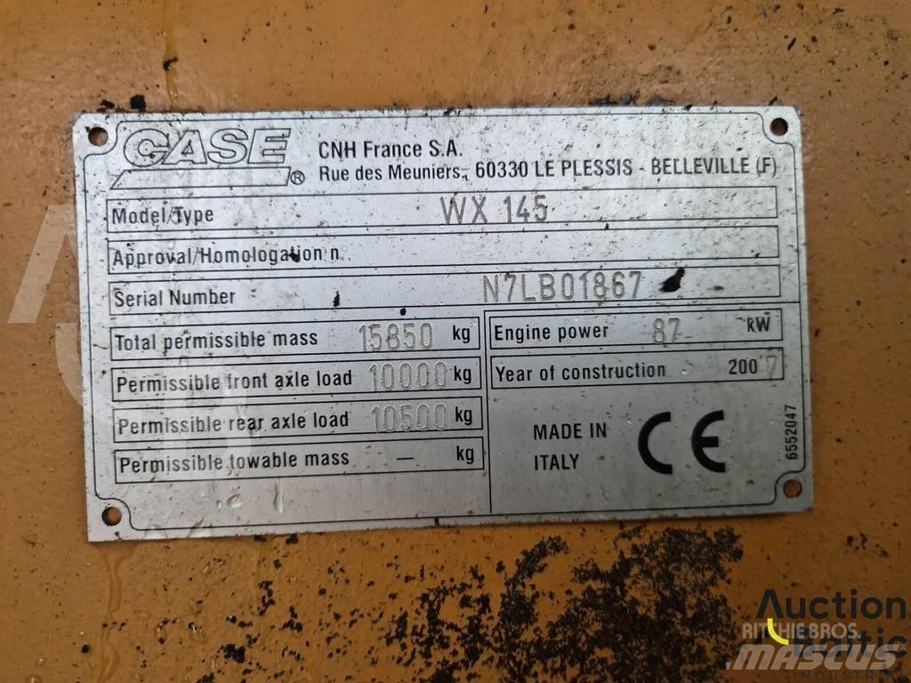CASE WX 145 Wheeled excavators