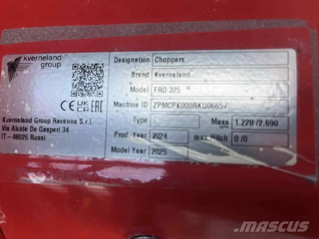 Kverneland FRO 325 Pasture mowers and toppers