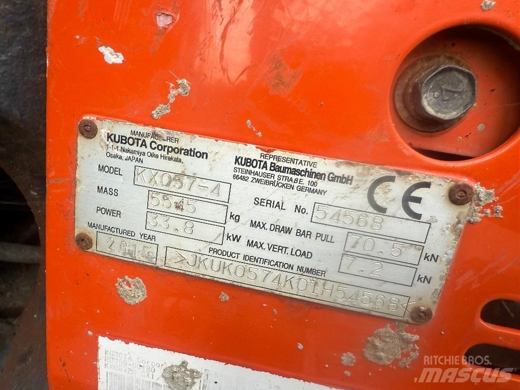 Kubota KX 057-4 Mini excavators < 7t (Mini diggers)