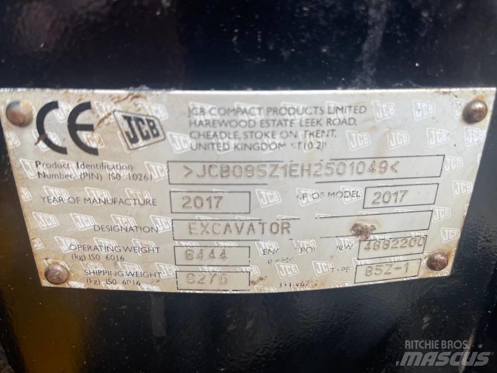 JCB 85 Z Midi excavators  7t - 12t