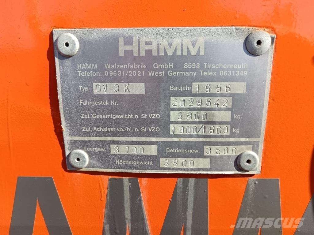 Hamm DV 3 K Twin drum rollers