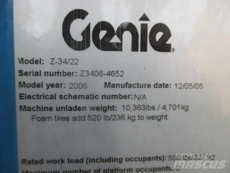 Genie Z 34/22 RT Articulated boom lifts