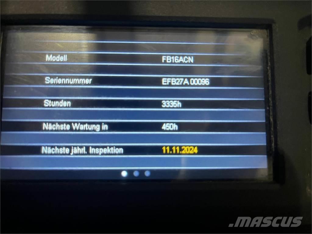 Mitsubishi FB16ACN Electric forklift trucks