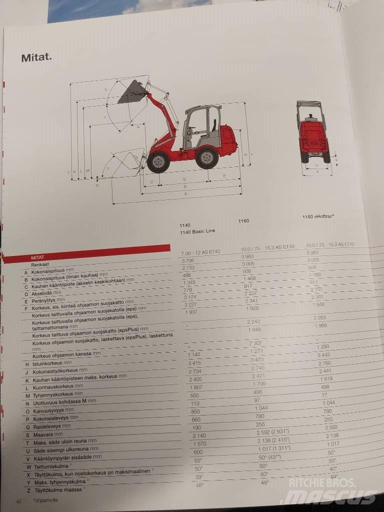 Weidemann 1160 Multi purpose loaders