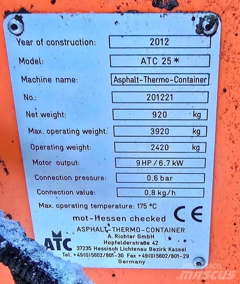 ATC 25 Asphalt thermal containers