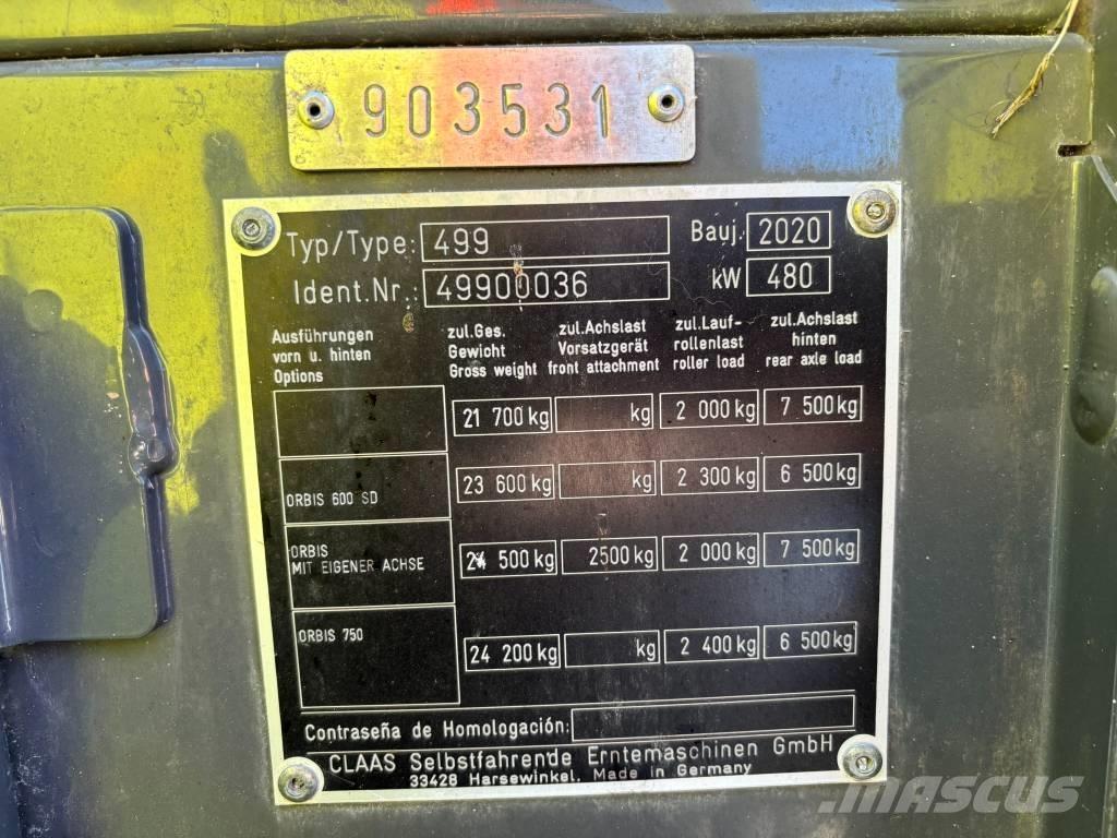 CLAAS Jaguar 960 4WD Self-propelled foragers