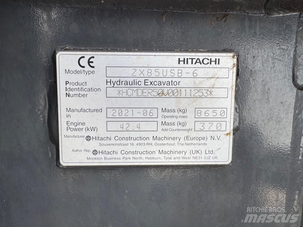 Hitachi ZX 85 US-6 Midi excavators  7t - 12t