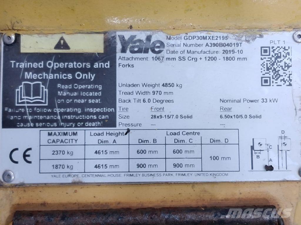 Yale GDP30MXE2195 Diesel trucks