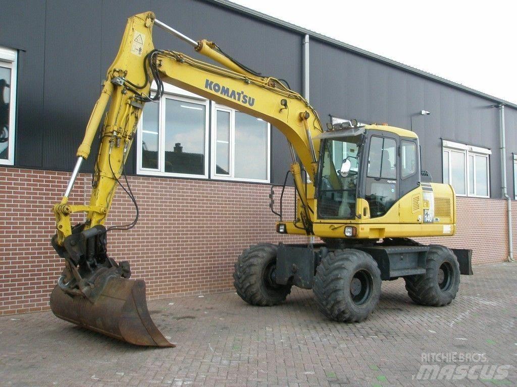 Komatsu PW140-7 Wheeled excavators