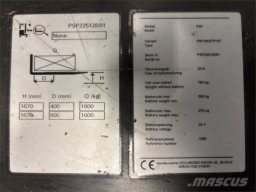 Atlet PSP160 Self propelled stackers