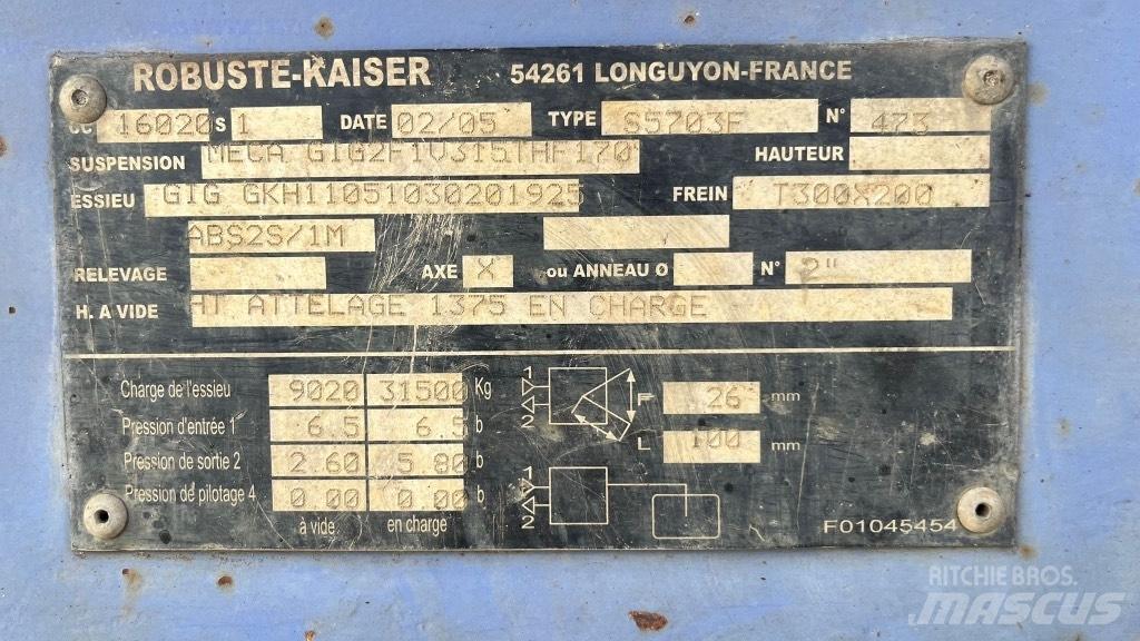 Kaiser TPSL Vehicle transport semi-trailers