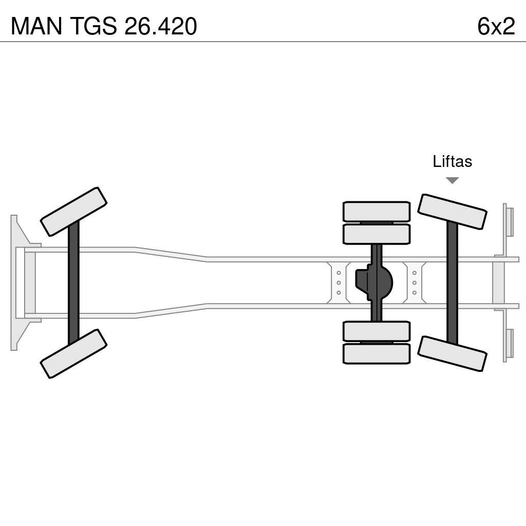 MAN TGS 26.420 Cable lift demountable trucks