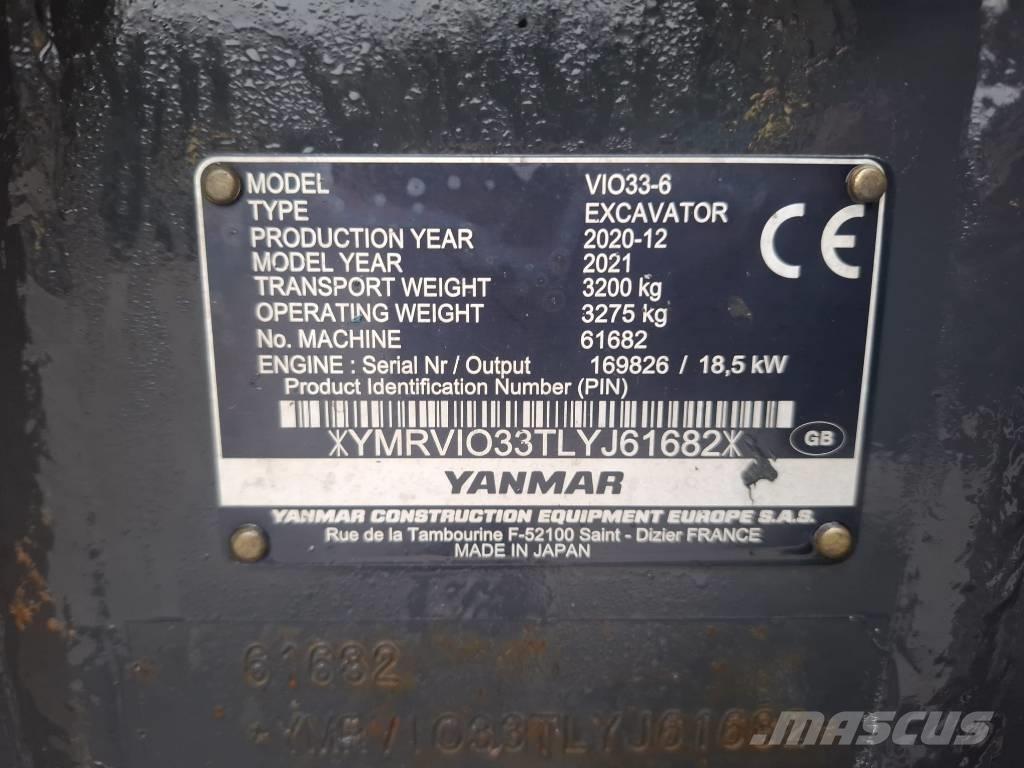 Yanmar Vio 33-6 Mini excavators < 7t (Mini diggers)