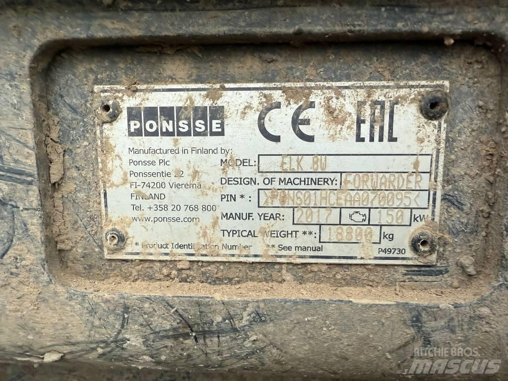 Ponsse ELK 8W Forwarders