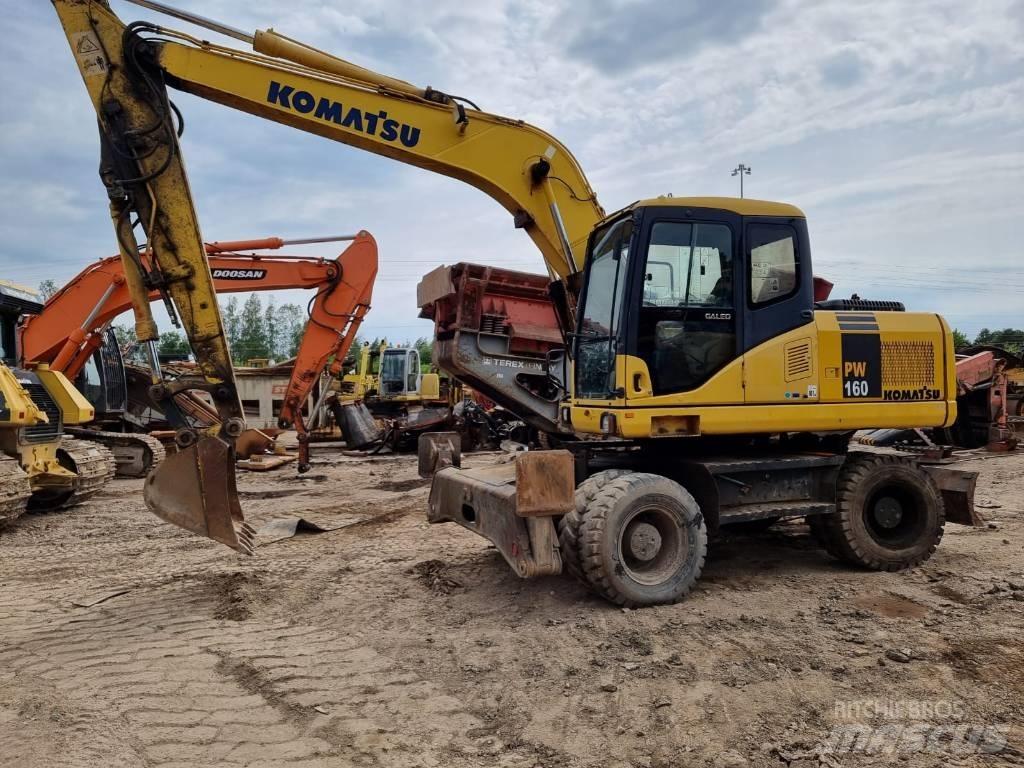 Komatsu PW 160-7 Wheeled excavators