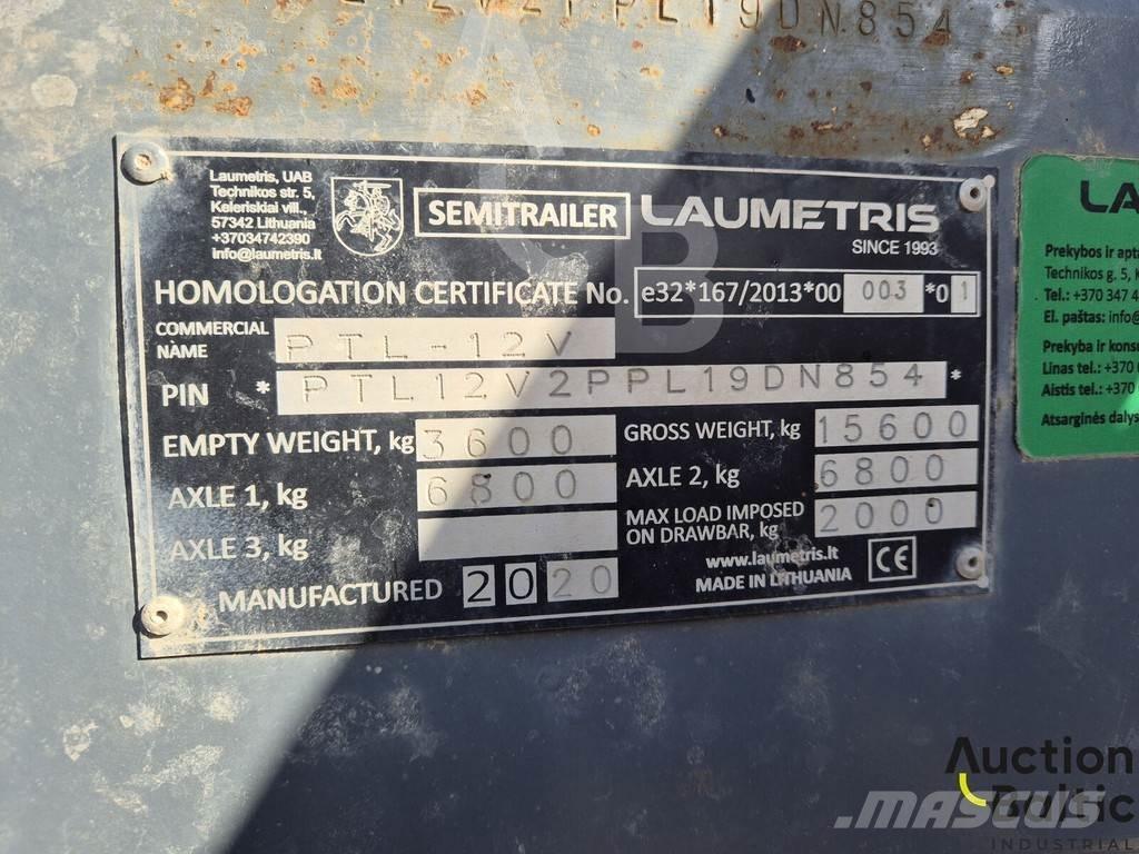 Laumetris PTL-12V Tipper trailers