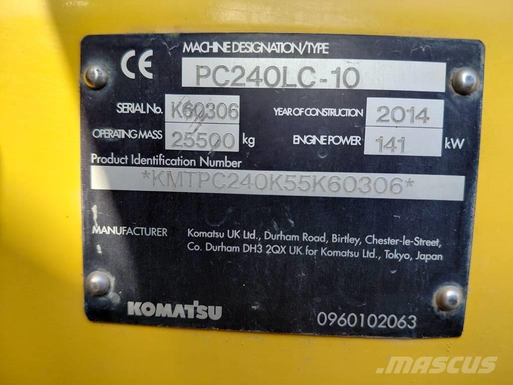 Komatsu PC 240 LC-10 Crawler excavators