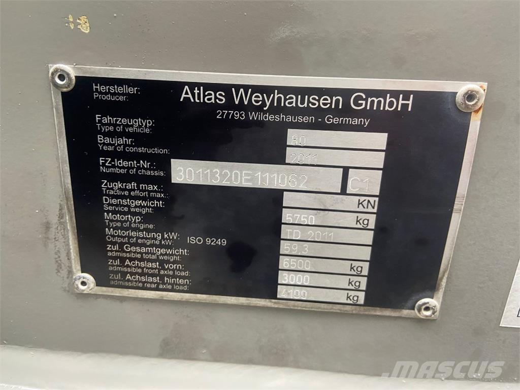 Atlas 80 Wheel loaders