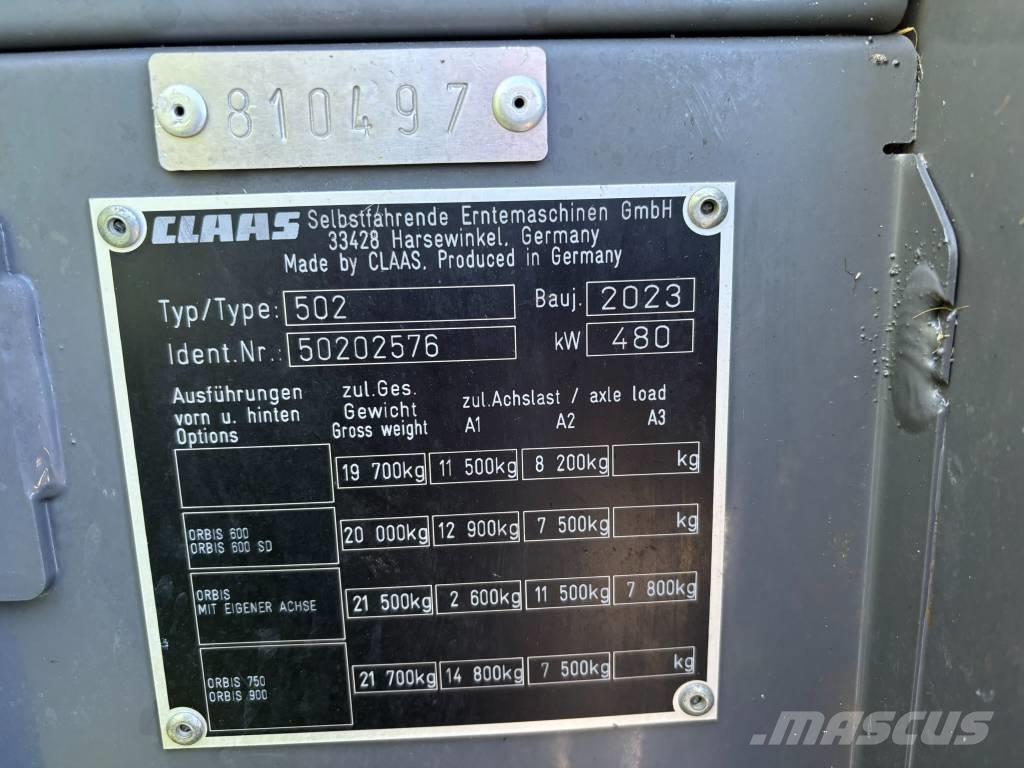 CLAAS Jaguar 960 4WD Self-propelled foragers