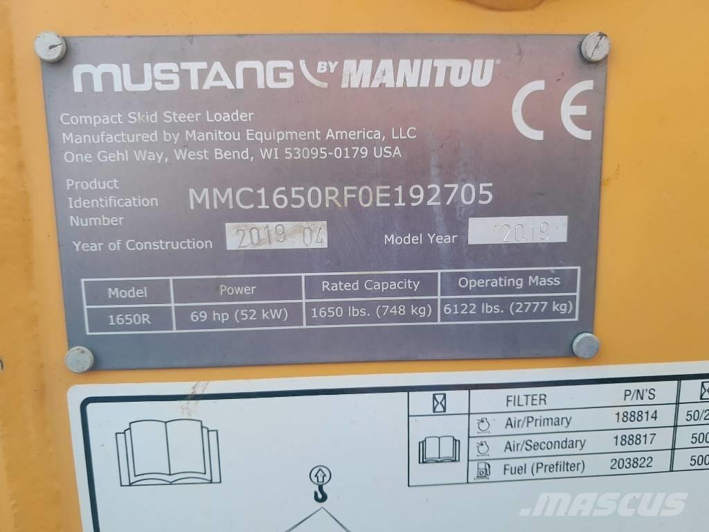 Mustang 1650 R Skid steer loaders