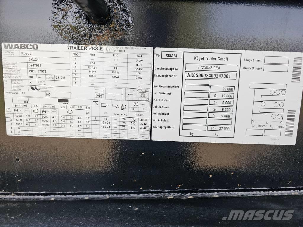 Kögel SKM24 Tipper semi-trailers