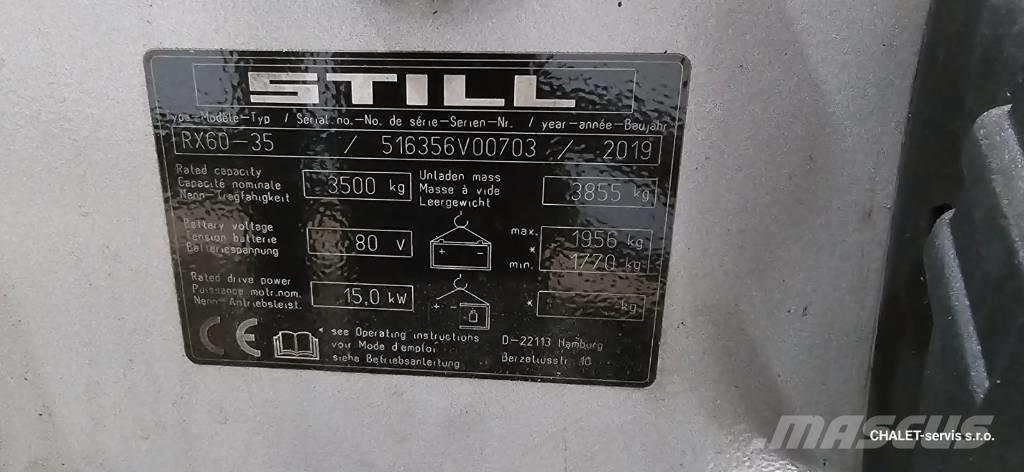Still RX 60-35 Electric forklift trucks