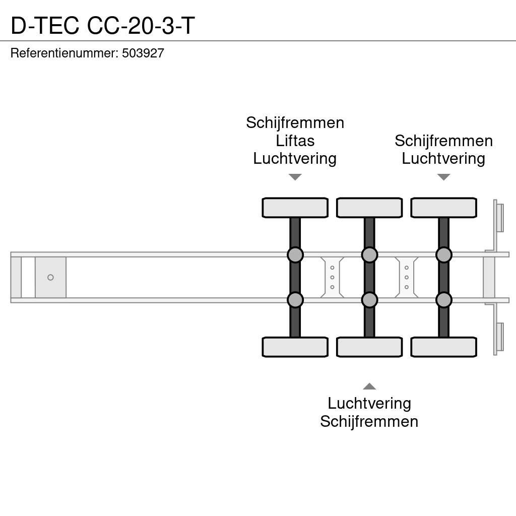 D-tec CC-20-3-T Containerframe semi-trailers