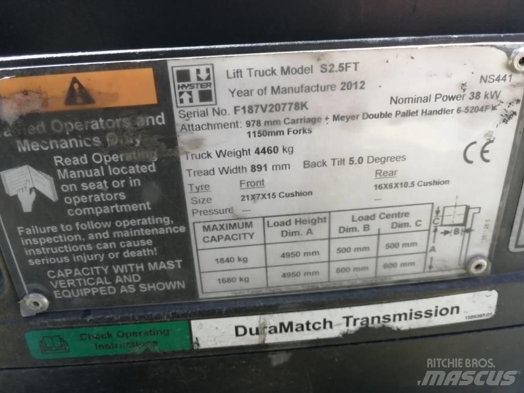 Hyster S2.5FT LPG trucks
