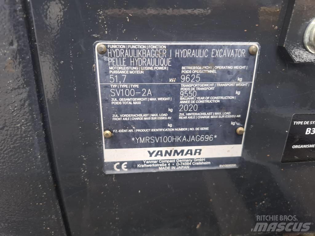 Yanmar SV 100-2A Midi excavators  7t - 12t