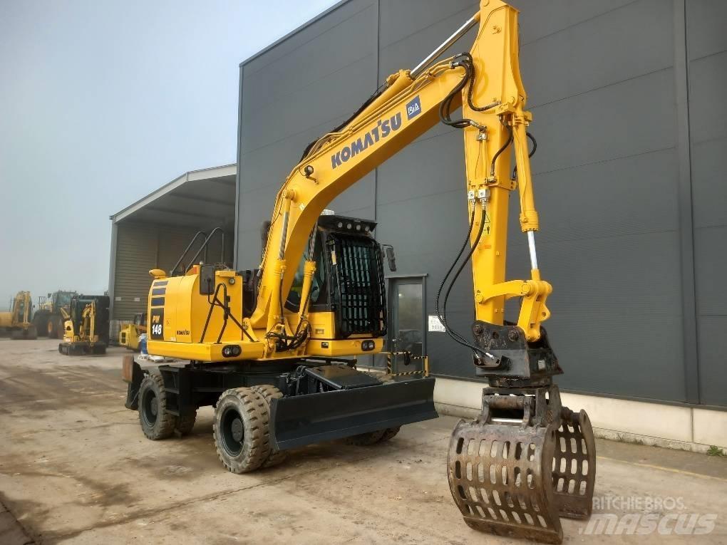 Komatsu PW148-10 Wheeled excavators