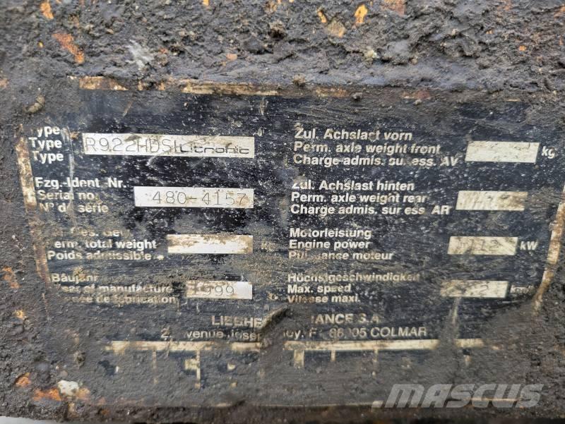 Liebherr 922 Crawler excavators