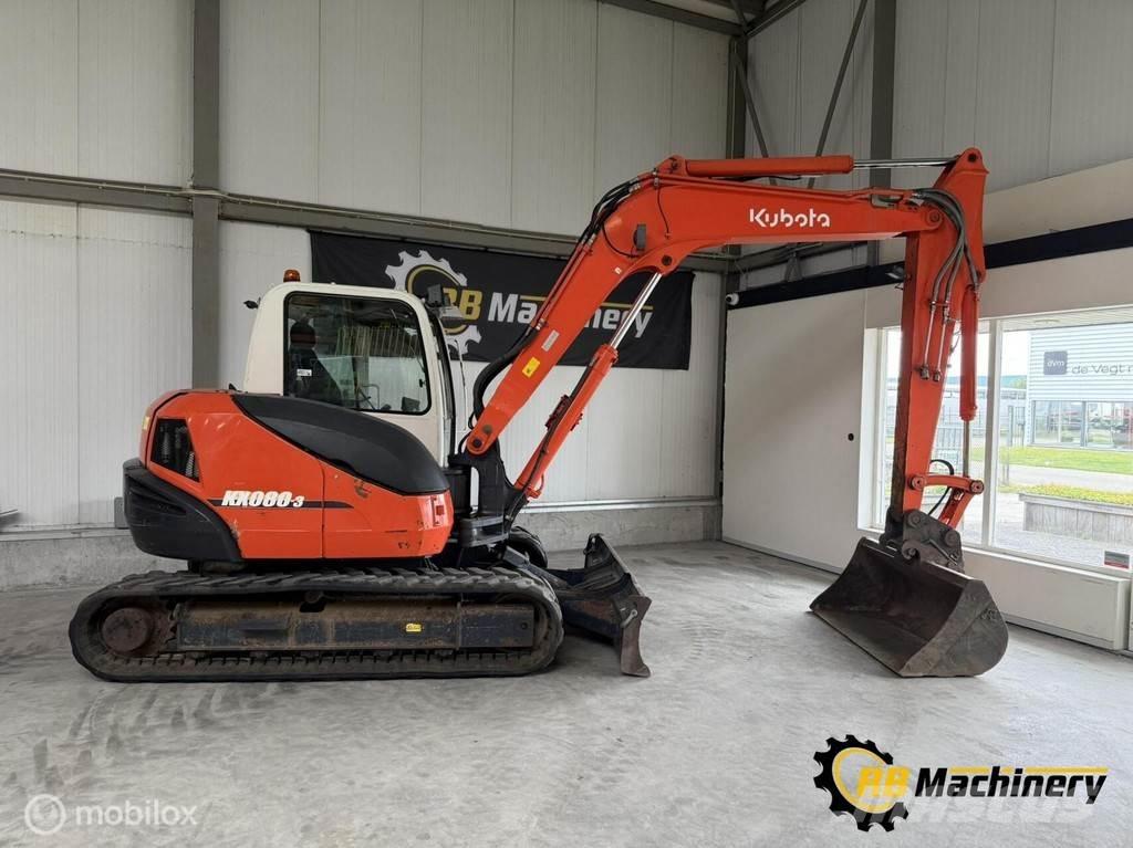 Kubota KX080-3 Midi excavators  7t - 12t