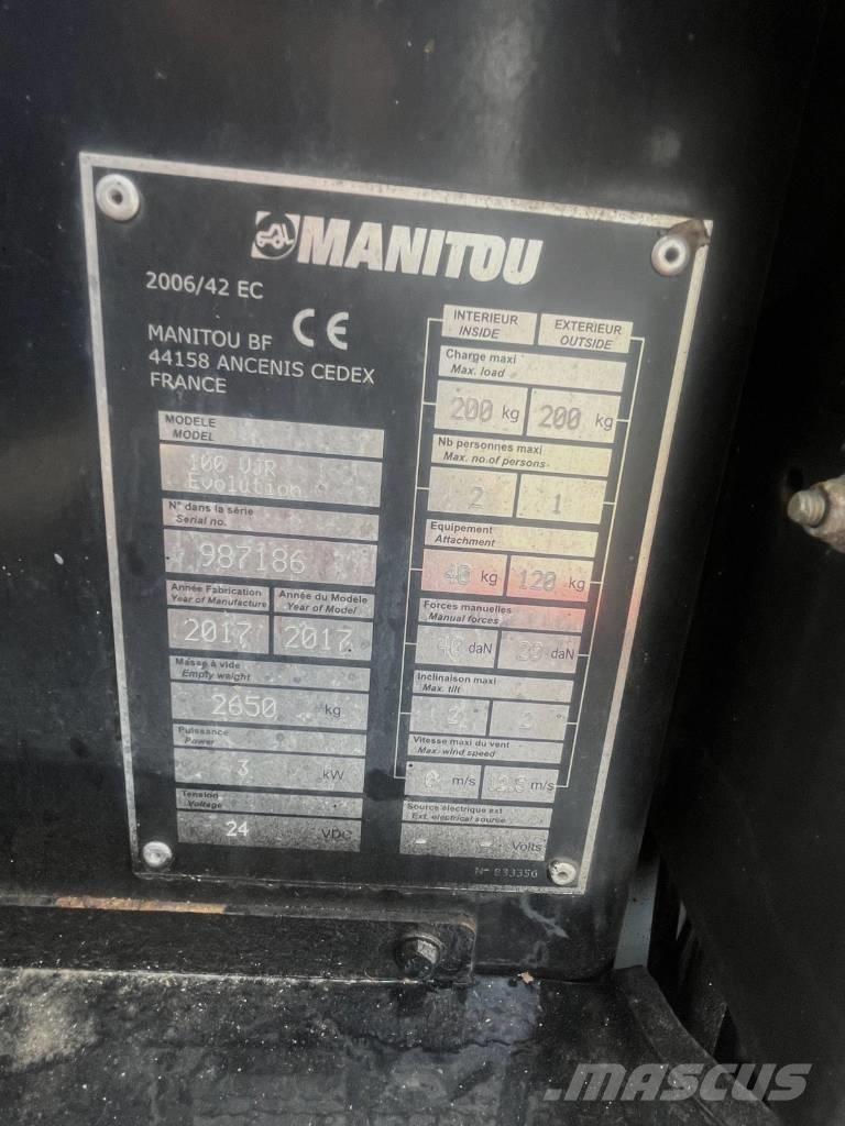 Manitou 100 VJR Vertical mast lifts