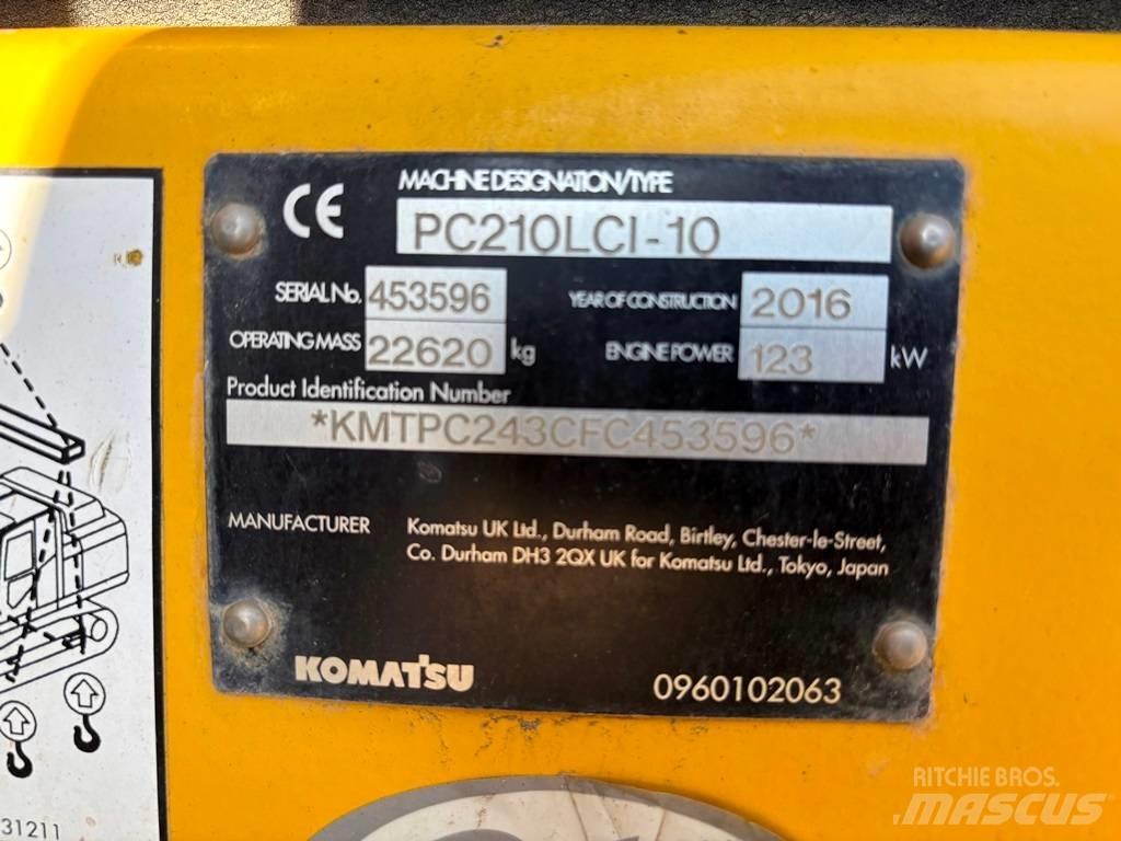 Komatsu PC 210 LC-10 Crawler excavators