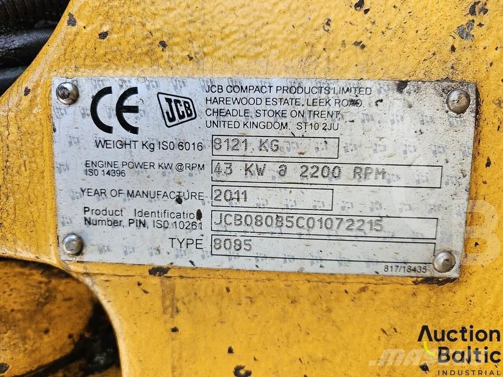 JCB 8085 Midi excavators  7t - 12t