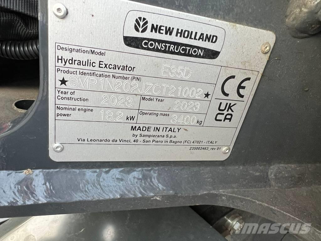 New Holland E 35 D Mini excavators < 7t (Mini diggers)