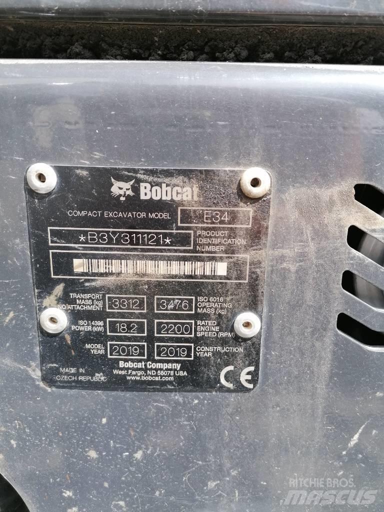 Bobcat E34 Mini excavators < 7t (Mini diggers)