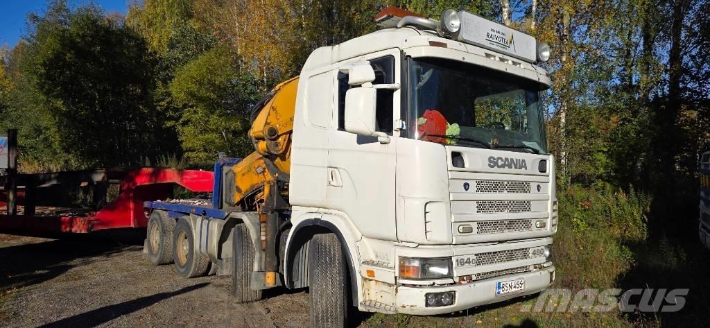 Scania R 144 G Crane trucks